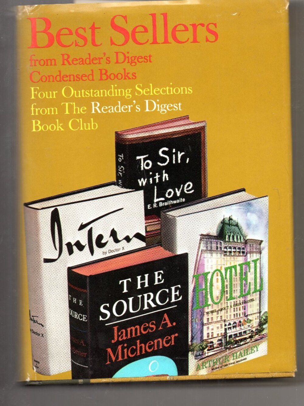 Reader's Digest Best Sellers (with welcoming extra cover) 1966 Book Club